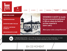 Tablet Screenshot of musee-saut-du-tarn.com